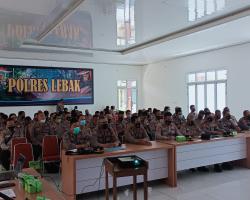 Bagian Perencanaan Polres Lebak Gelar 