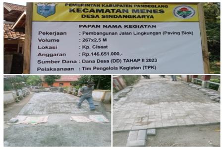 DIDUGA PEMBANGUNAN JALAN LINGKUNGA