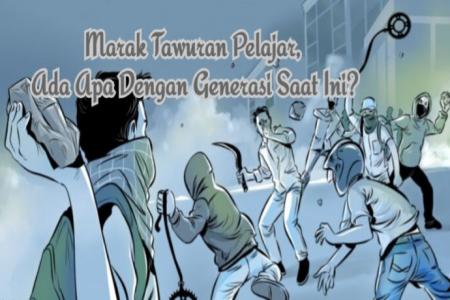 AKSI TAWURAN ANTAR REMAJA DI DUGA 