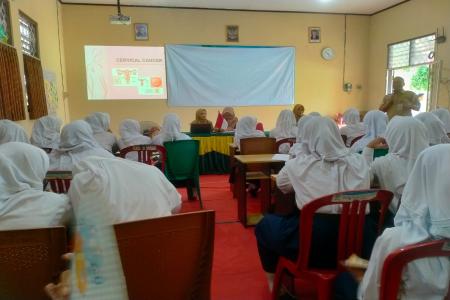 Sosialisasi Imunisasi HPV di SMPN 3 Ka