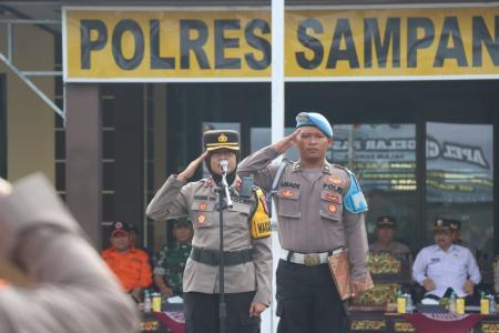 Polres Sampang Gelar Apel Pasukan Kesi