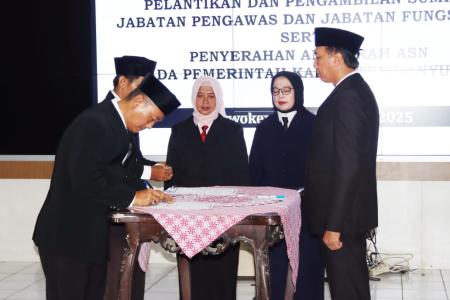 PJ BUPATI BANYUMAS LANTIK 25 PEJAB