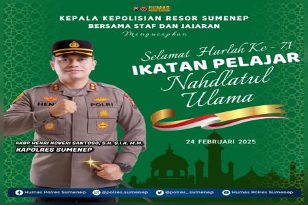 KAPOLRES SUMENEP UCAPKAN SELAMAT H