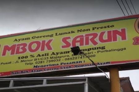 Rumah Makan Mbok  Sarun  Ayam Tulang Lunak Tanpa Presto