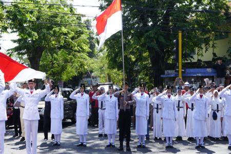 Satlantas Polres Pasuruan Gelar Upacar