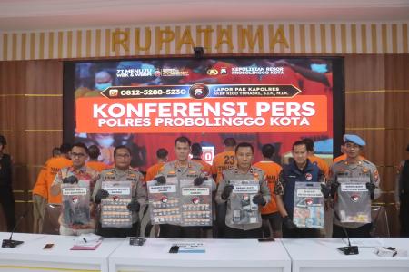 Polres Probolinggo Kota Amankan 10 Ter