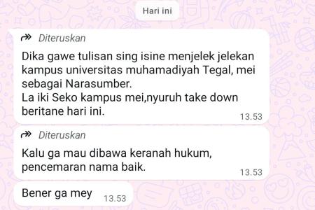 Diduga Diintimidasi oleh Pihak Kampus Keluarga Mei Astri Prihastuti Di