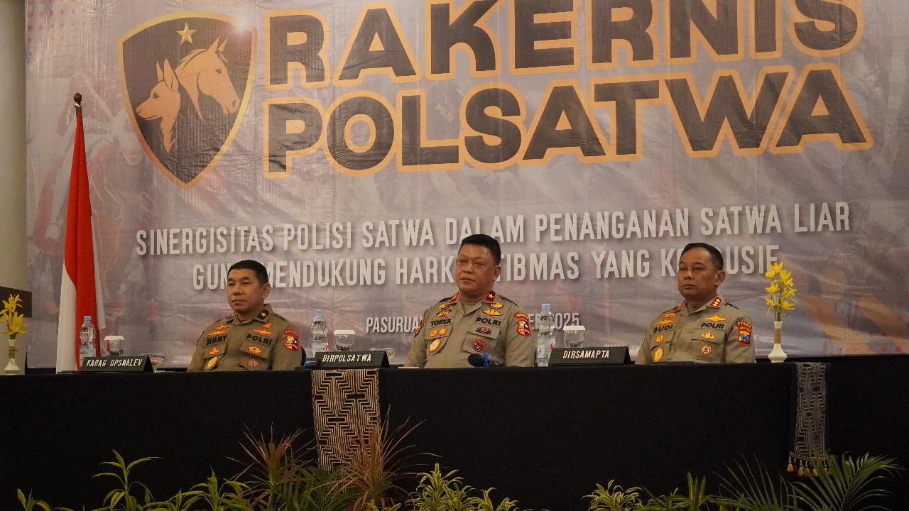 70 Polisi Satwa Ikuti Rakernis Ditpolsatwa di Pasuruan